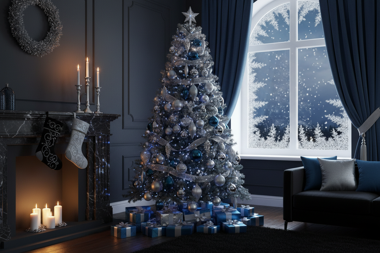 change the colours to blue black and silver