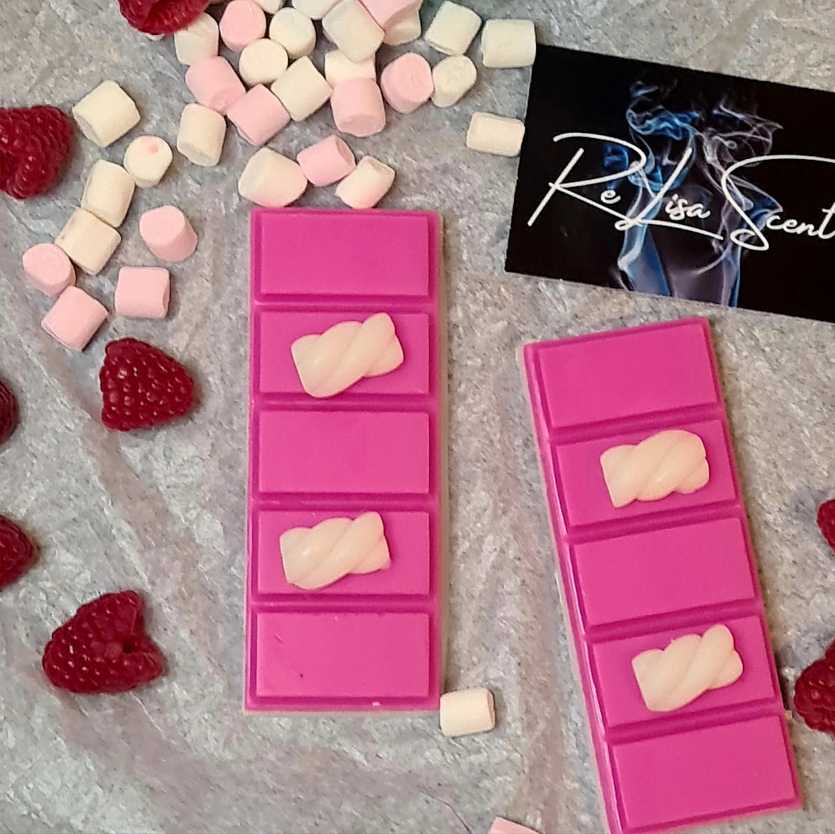 Tms Marshmallow Raspberry Marshmallow & Scottish Raspberry Wax Melt – Sweet Raspberry ...
